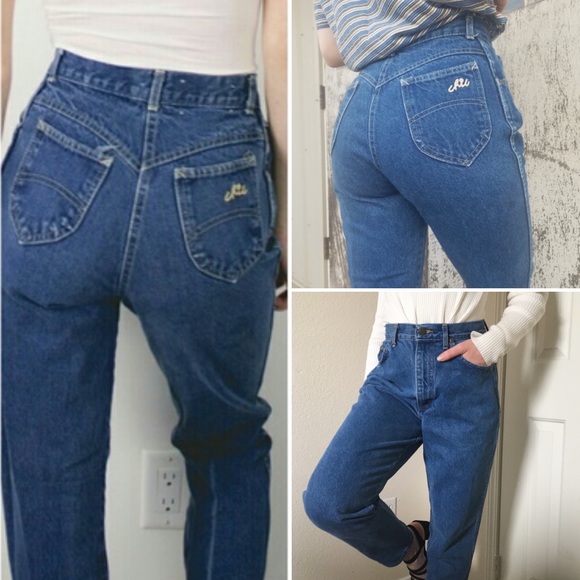 Vintage 8s Chic High Waisted Mom Jeans 